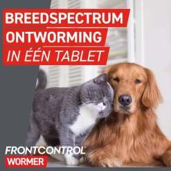 Frontcontrol Frontcontrol Kat - Anti wormenmiddel - 2 tab Kat 1-8 Kg