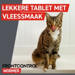 Frontcontrol Frontcontrol Kat - Anti wormenmiddel - 2 tab Kat 1-8 Kg