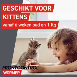 Frontcontrol Frontcontrol Kat - Anti wormenmiddel - 2 tab Kat 1-8 Kg