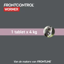 Frontcontrol Frontcontrol Kat - Anti wormenmiddel - 2 tab Kat 1-8 Kg