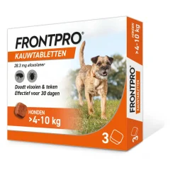 Frontpro Hond - Anti vlooien en tekenmiddel - >4-10 Kg Medium