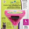 Furminator Furflex Cat Deshedding Tool - Kattenvachtkam - 12x4.5x15.5 cm Pink Alle Haartype Large