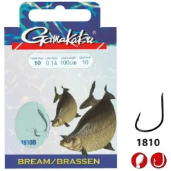 Gamakatsu Booklet Br. Feeder 1810b #10-0.14mm 75cm - Vishaak -