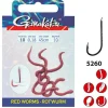 Gamakatsu Booklet Red Worm 5260r #6-0.22mm 45cm - Vishaak -