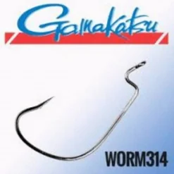 Gamakatsu Gama Worm 314 Hooks Black #2 - Vishaak -