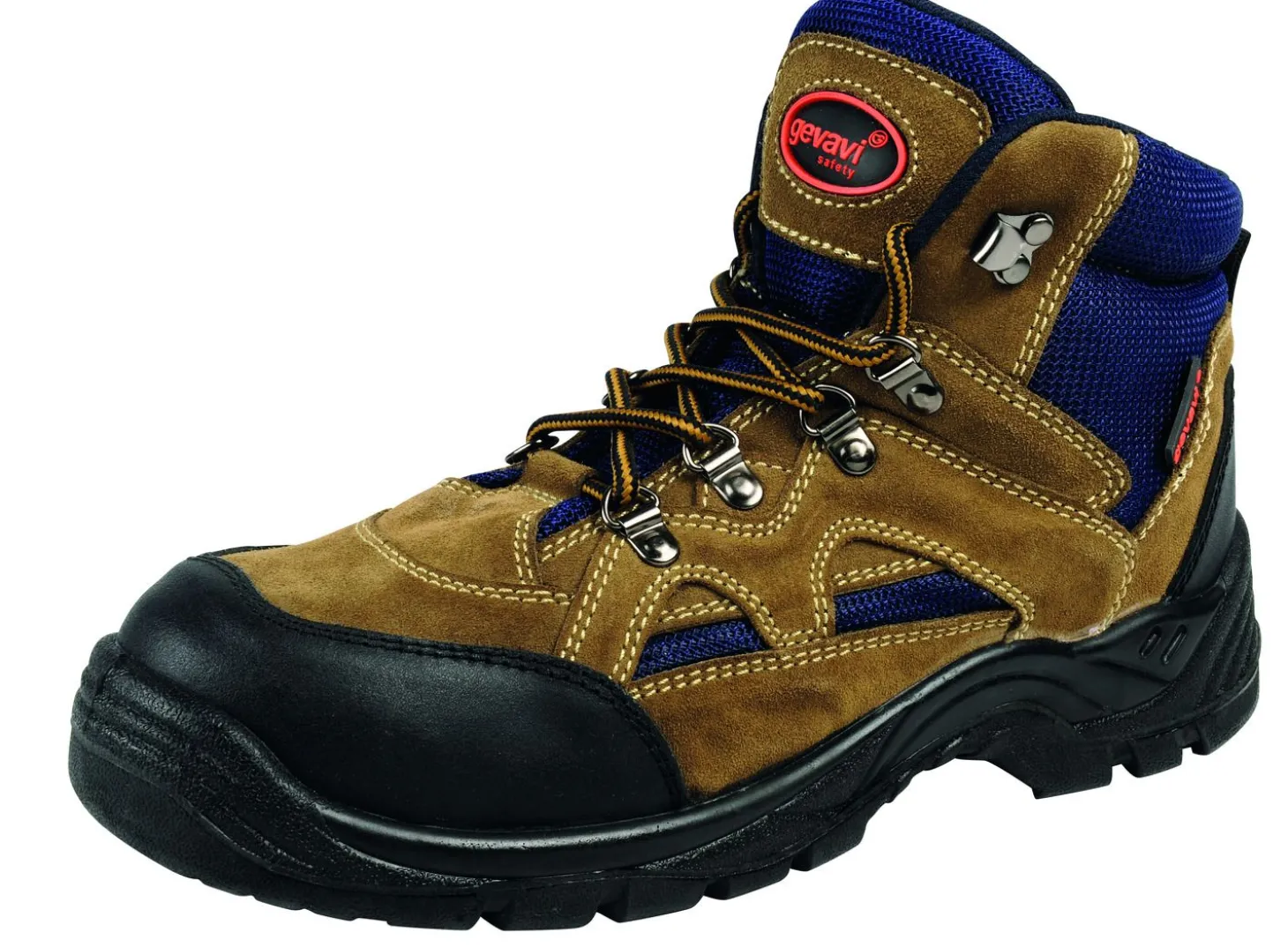 Gevavi Safety Werkschoen Worker S1p Bruin&Blauw - Werkschoenen