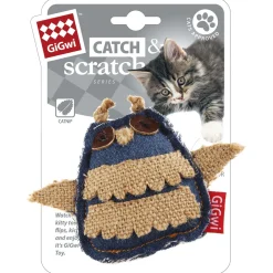 Gigwi Catch And Scratch Jeans Uil - Kattenspeelgoed - 140x30x175 mm