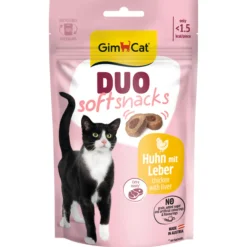 Gimcat Duo Snacks - Kattensnack - Kip Lever 50 g