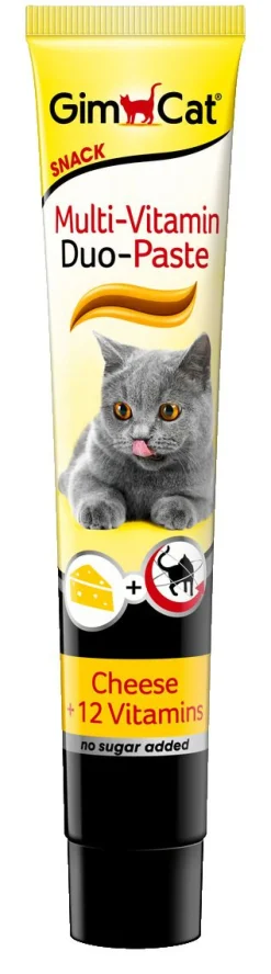 Gimcat Duo-Pasta Kaas Met 12 Vitamines - Kattensnack - Kaas 50 g Multi-Vitamine