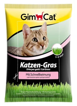 Gimcat Kattengras Met Snelkiemzak - Kattensnack - 100 g