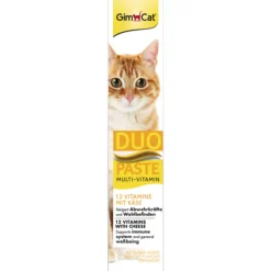 Gimcat Multi-Vitamin Duo-Pasta - Kattensnack - Kaas Vitamin 50 g Anti-Hairball