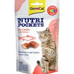 Gimcat Nutri Pockets - Kattensnack - Zalm 60 g