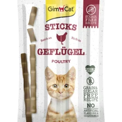 Gimcat Sticks - Kattensnack - Gevogelte 20 g 4 stuks