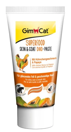 Gimcat Superfood Skin&Coat Duo-Pasta - Kattensnack - 50 g