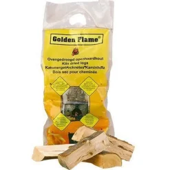 Golden Flame Ovengedroogd Haardhout In Zak - Brandstof-verwarming - 8 kg