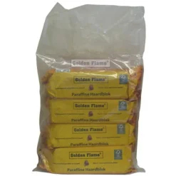Golden Flame Paraffine Haardblok Draagtas - Brandstof-verwarming - 4 stuks