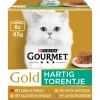 Gourmet Gold Hartig Torentje Multipack - Kattenvoer - Rund 8x85 g