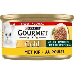 Gourmet Gold Malse Lekkernijen - Kattenvoer - Kip 85 g