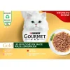 Gourmet Gold Malse Lekkernijen Multi-Pack - Kattenvoer - Kip Zalm Rund 12x85 g