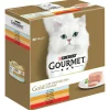 Gourmet Gold Mousse Rund - Kattenvoer - Mix 8x85 g