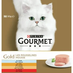 Gourmet Gold Mousse Rund - Kattenvoer - Mix 8x85 g