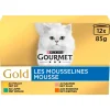 Gourmet Gold Multipack - Kattenvoer - Mix 12x85 g