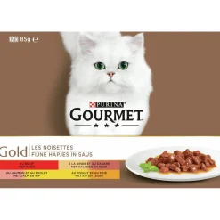 Gourmet Gold Multipack - Kattenvoer - Vleesmix Vlees 12x85 g