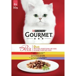 Gourmet Mon Petit Duo 6x50 g - Kattenvoer