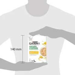 Gourmet Nature's Creations Exquisite Puree - Kattensnack - Kip Pompoen 5x10 g