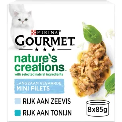 Gourmet Nature's Creations Blik Multipack - Kattenvoer - Zeevis 8x85 g