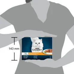 Gourmet Perle Maaltijdzakjes Mini Filets Multipack - Kattenvoer - Eend 12x85 g