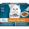 Gourmet Perle Maaltijdzakjes Sauce Delight Multipack - Kattenvoer - Kip 12x85 g