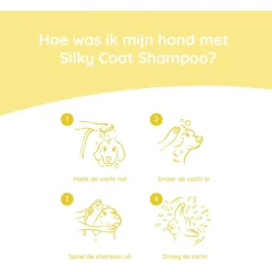 Greenfields Dog Silky Coat Shampoo - Hondenvachtverzorging - 25 cm Geel