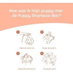 Greenfields Puppy Shampoo Bar - Hondenvachtverzorging - 6x6x2 cm