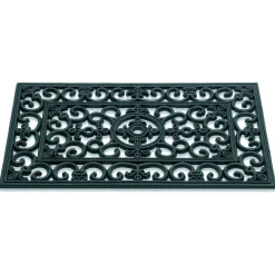 Hamat Rubbermat Lilly - Deurmat - 75x45 cm Zwart