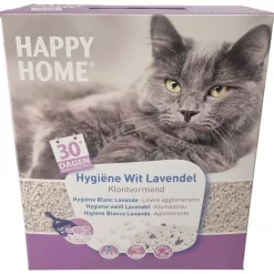 Happy Home Hygiëne Wit Lavendel - Kattenbakvulling - 10 l Wit