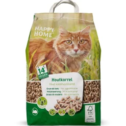 Happy Home Natural Houtkorrel - Fsc - Kattenbakvulling - 10 l 5 kg