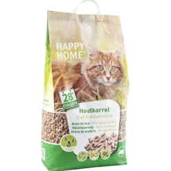 Happy Home Natural Houtkorrel - Kattenbakvulling - 20 l