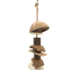 Happy Pet Vogelspeelgoed Kokosnoot Kebab - Vogelspeelgoed - 36x14x9.5 cm