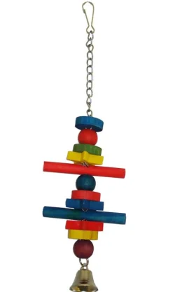 Happy Pet Vogelspeeltje Shootingstar - Vogelspeelgoed - Houtnerf per stuk Hout