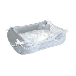 Happy-House Mand Rechthoekig Chihuahua - Hondenmand - 40x30x13 cm Grijs