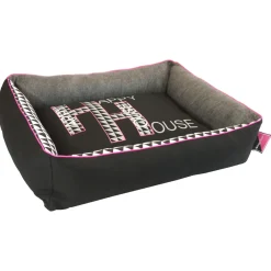 Happy-House Mand Simplicity Zwart&Grijs&Pink - Hondenmand