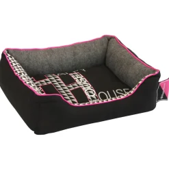 Happy-House Mand Simplicity Zwart&Grijs&Pink - Hondenmand