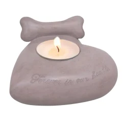 Happy-House Memory Collection Waxine Hart - Herdenken - 11x11x6.5 cm Beige