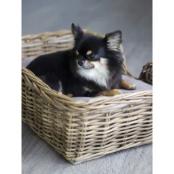 Happy-House Rieten Mand Recht Natural - Hondenmand