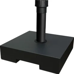 Helcosol Parasolvoet Beton Met Wiel - Tuinmeubelen - 40x40x10 cm 30 kg Zwart Graniet Look