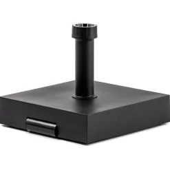 Helcosol Parasolvoet Beton Met Wiel - Tuinmeubelen - 40x40x10 cm 30 kg Zwart Graniet Look