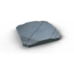 Helcosol Parasolvoettegel - Tuinmeubelen - 50x50x6 cm 25 kg Antraciet