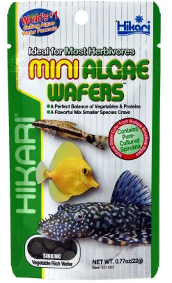 Hikari Mini Algae Wafers - Vissenvoer - 22 g