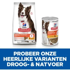 Hill's Canine Blik Adult Perfect Digestion - Hondenvoer - Kip 363 g